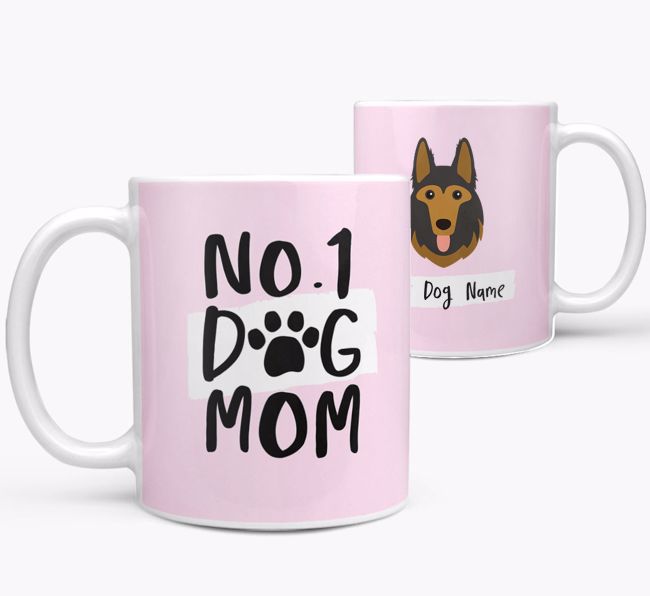 'No.1 Dog Mom' - Personalized {breedFullName} Mug